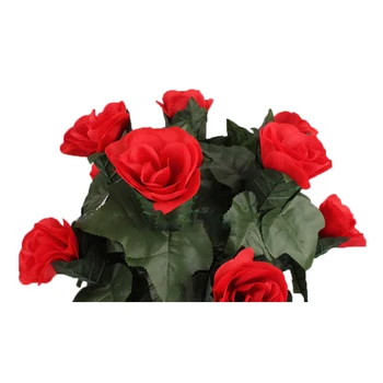 Blooming Rose Bush - Control De La Distanță (10 Flori,Baterie Versiune) Trucuri De Magie Floare Care Apare Etapă Petrecere De Nunta Recuzită Comedie