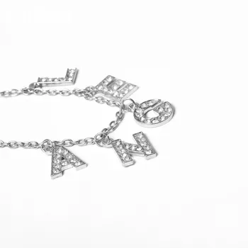 PuRui Vintgae Link-ul Lanț Cravată Colier Pietre Înger Scrisoare de Metal Colier Guler pentru Femei Fete Moda Bijuterii