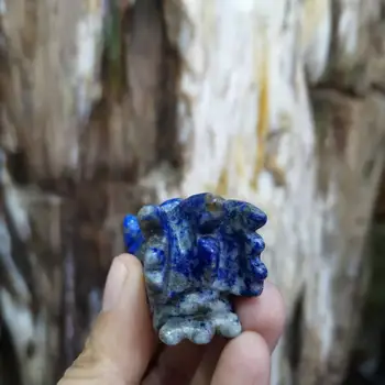 Natural Lapis Lazuli sculptate de mână, dragon, craniu de cristal reiki de vindecare