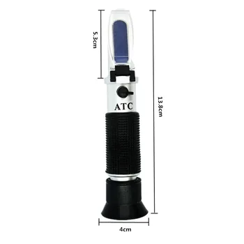 Handheld Brix Refractometru 0-90% Conținut de Zahăr suc de lichide Tester cu ATC Instrument de Măsurare Sos de Metru de miere 10%off