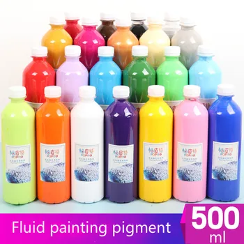 Lichid de pictura pigment sticla de 500ml / lichid acrilic lichid de materiale de pictura diy de mână-pictat / pictura pigment