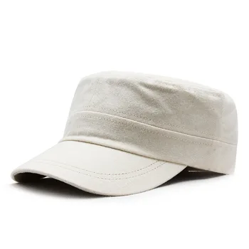 Toamna Pălărie pentru Bărbați Simplu Lumina Bord Plat Bumbac Pălărie de Top în aer Liber Stil Militar Capac