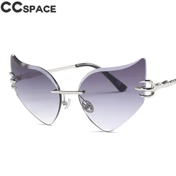 46437 Femei ochelari de Soare Ochi de Pisica Bărbați fără ramă Moda Aliaj Laba Nuante UV400 Ochelari de Epocă Oculos
