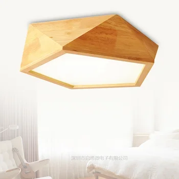 Nou Modern din lemn și Lumini Plafon Pentru Acasă de Iluminat corp de Iluminat Plafon de lemn Lampa Bec LED Camera de zi Lamparas