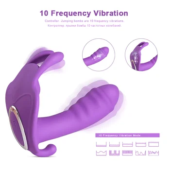 10 Viteza de jucarii Sexuale pentru Femei Adulte Vibratoare Chilotei Portabil Fluture Vibrator cu stimulare Clitoridiana Vibratoare sex Feminin Masturbator