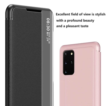 Smart View Flip case Pentru Samsung Galaxy A50 A51 A71 A70 Nota 10 9 8 S20 Ultra FE S10 Lite S9 S8 S7 Edge J4 J6 Plus A6 2018 Acoperire