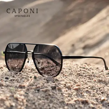 CAPONI Bărbați ochelari de Soare 2020 Nou Fotocromatică Polarizat Ochelari de Soare Femei Anti Raze UV Moda Retro Ochelari de gafas de sol BS8692