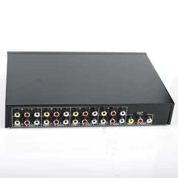 8 Porturi 1logic Compozit 3 RCA Video-Audio AV Comutator Comutator Selector Casetă 8 În 1 8x1 8in 1out 8x1 pentru HDTV LCD cu DVD