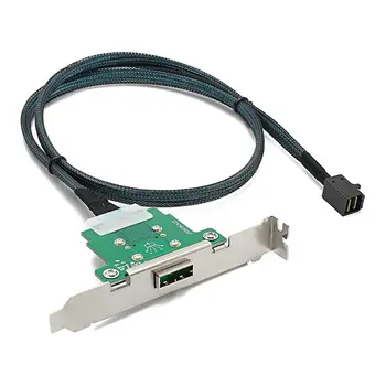 XT-XINTE Hard Disk Server Stație de Bază de Date Cablu MINI SAS 26P Sff-8088 de sex Feminin Pentru a Sff-8643 60cm