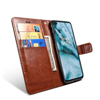 Caz Flip Pentru Oneplus One Plus de Nord Coperta din Piele PU de Telefon Coajă de Protecție Pentru 1+ OnePlus Z Cazul Protector Sac Cu Sloturi pentru Carduri