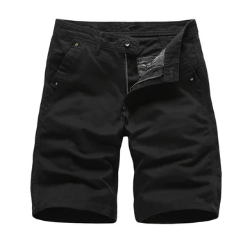 Noul Brand Mens pantaloni Scurți de Marfă de Înaltă Calitate Militară, Negru Pantaloni scurti Barbati din Bumbac Solid Casual pantaloni Scurți de Plajă Bărbați Vară Jos M-5XL