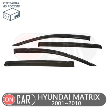 Fereastra deflectoare pentru Hyundai Matrix 2001~2010 de protecție vânt garda de aerisire soare ploaie vizorul acoperă car styling decor