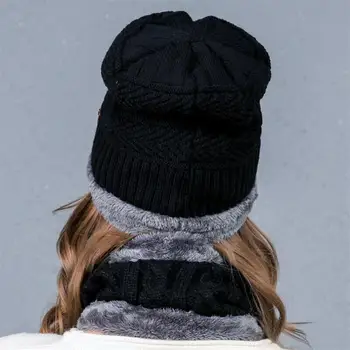 2019 Fierbinte Balaclava Pălărie Tricotate Eșarfă Cap Gât Mai Cald Pălării De Iarnă Pentru Bărbați, Femei Chelioși Căciuli Super Cald Fleece Masca Tata Pac