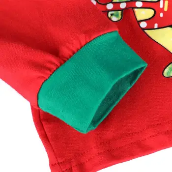 Crăciun Dinozaur Pijamale Copii Baieti Xmas Set De Pijamale Copii Costum De Moș Crăciun Pentru Copii Din Bumbac, Pijamale