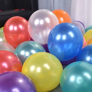100 buc/pachet 10 cm grosime 2.2 g pearlized rotunda latex, baloane nunta, baloane decor baloane petrecere
