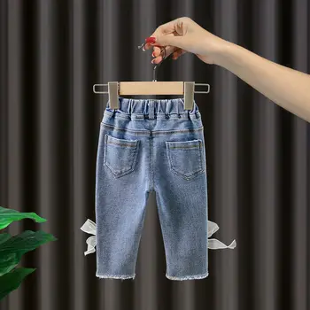 2020 Copil Fată Băiat Casual Pantaloni Jeans Primavara Vara Toamna Copii Denim Pantaloni Copii Pantaloni Îmbrăcăminte 7Colors