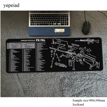 Ar 10 pad mouse-ul 90x30cm calculator gamer mouse pad AK 47 padmouse mare ar 15 mousepad ergonomic gadget de birou covoare