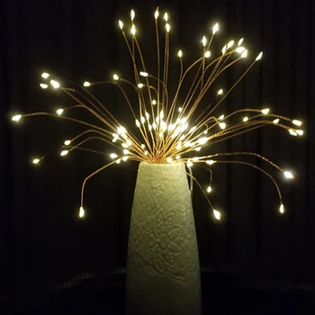 200LEDs foc de Artificii 3D LED String Star Decor Petrecere Noapte de Lumină Colorate Bombillas Retro Lampara Fiolă de Crăciun Decor Acasă