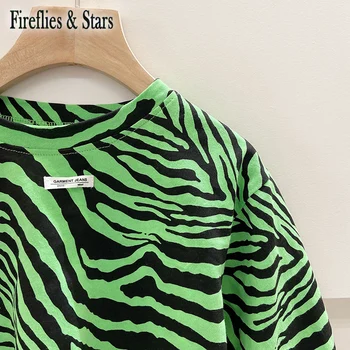 Primavara Toamna Fete Tricou Copil Pulover Copii, Bluze Copii, Haine De Moda Streetwear Zebra Print Bumbac De La 1 La 7 Ani