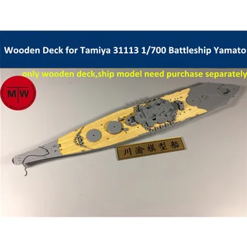 1/700 Scară Punte de Lemn pentru Tamiya 31113 IJN Battleship Yamato Model CY700019