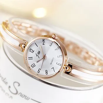 2019 Noi JW Brand de Lux Femei de Cuarț Ceasuri Brățară cu Diamante Doamnelor Rochie Ceas de Aur de Ore de sex Feminin ceas relogio feminino