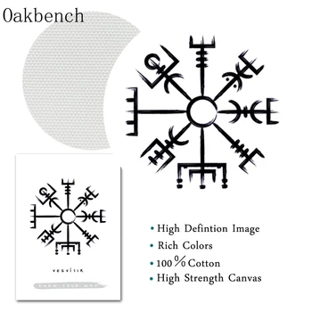 Old Norse Elder Futhark Poster Art Rune Panza Printuri Viking Rune Scandinave Arta De Perete Pictura Imagini Living Decorul Camerei