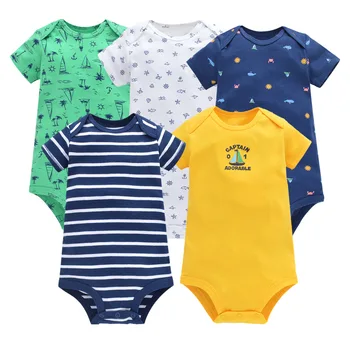 5pcs/lot de moda pentru copii haine băiat Organismului Infantil Nou-născut Tripleți bumbac Drăguț Copilul Purta Haine pentru Copii îmbrăcăminte pentru Băieți