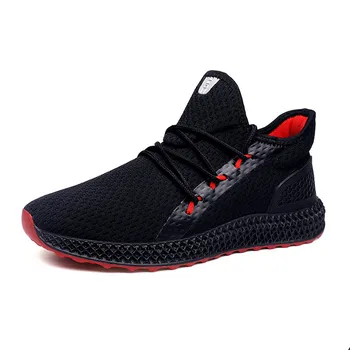 Respirabil Om Pantofi de Funcționare 2019 Negru Rosu Pantofi Sport pentru bărbați Ultra Light Mens Adidasi Ieftine Zapatillas Hombre Deportiva