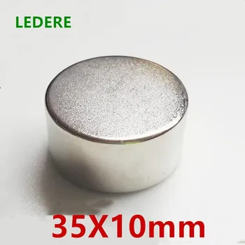 LEDERE 1/2 buc 35mmx10mm Puternic Rotund Magneți Dia 35x10Neodymium Magnet din pământuri Rare Magnet 35*10 Magnet 35x10mm 35X10