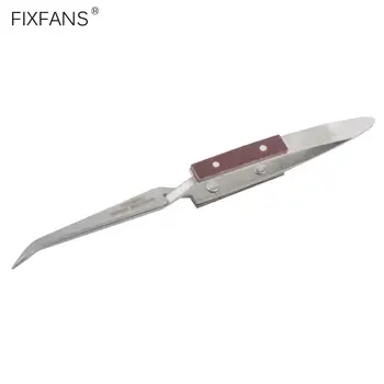 FIXFANS 16cm Sine Blocarea Lipit Pensete Cruce de Blocare Inversă Pensetă cu Izolație din Lemn de Prindere pentru Electronice Instrumente de Reparare