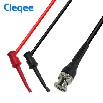 Cleqee P1260 Cablu Coaxial cablu de Testare kit BNC la BNC &Aligator Clip &Cârlig Testare testul de plumb