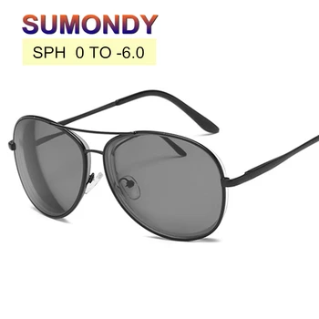 SPH 0 -0.5 -1 -1.5 -2 -2.5 -3 -3.5 -4 -4.5 -5 -5.5 -6 Miopie ochelari de Soare Cu Dioptrie Bărbați Femei Terminat Miop Negru UF20