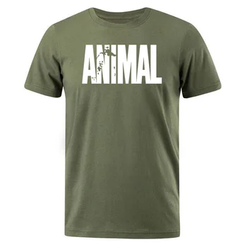 Moda ANIMAL Print Bărbați T-Shirt Sportwear 2019 Vara Bărbat T-shirt Cotten Sus teuri Haine pentru Barbati Maneca Scurta Tricou Casual