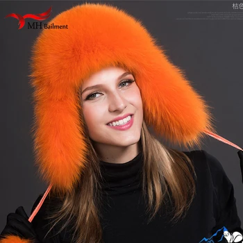 Rusia Fierbinte Element de Moda de Iarnă Raton&bombardier Fox Caciula de Blana Cu Urechi Pentru Femei Gros si Iarna cald Capac