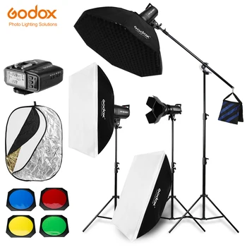 Free DHL 1200W Godox SK400 II 400W, 3x Studio Foto Flash Lighting,Softbox,Lumina, Stea, Studio Boom Braț de Sus Lumina, Stea