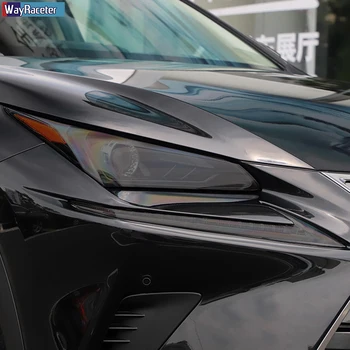 Masina Faruri Folie de Protecție Față de Lumină Negru Transparent TPU Autocolant Pentru Lexus NX NX300h NX200t Facelift 2019-Pe Accessoies