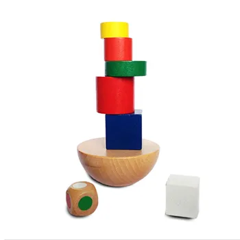 Jucarii Pentru Copii Din Lemn Blocuri Geometrice Copii De Echilibrare Joc De Formare Montessori Devreme Jucarii Educative Pentru Copii Joc De Familie Blocuri