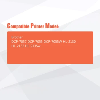 1buc-Negru Toner Compatibil Pentru Brother TN2010 TN 2010 Pentru Brother DCP-7057 DCP-7055 DCP-7055W HL-2130 HL-2132 HL2135W printer