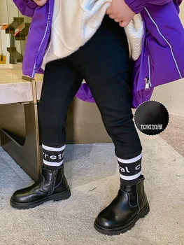 Băiatul Fleece Lined Căptușit Cald Păstrarea Jambiere Medii și Mari coreean de Iarnă Frumos Pantaloni Haine pentru Copii Îmbrăcăminte de Iarnă