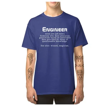 Bărbați Tocilar T-shirt Sensul Cuvântului Inginer Barbati Tricou Amuzant Topuri Teuri Echipajul Gât Vara Toamna Tesatura de Bumbac Scrisoare Tricouri