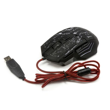 Cu fir Mouse de Gaming 3200DPI LED Optic 3 Butoane 3D USB Soareci de Calculator Pentru PC Reglabil USB Cablu Computer Mouse-ul