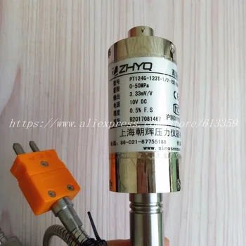 ZHYQ PT124G-123T se Topesc Traductor de Presiune 6 Pini 50Mpa Ieșire cu 3,33 mV/V, Cu Presiune și Temperatură indicator N60/N50/N10