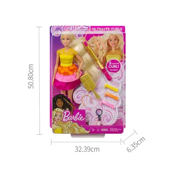 Mattel Brand Papusa Barbie Parul Cret Shimmer Stil Jucărie Set GBK24 Printesa sclipire Fata Schimbat look Jucarii Cadouri de Ziua de nastere