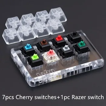 Tastatură Mecanică Întrerupător Tester Pentru Switch-Uri Cherry Îngroșat Bază De Acril Transparent Tasta Caps, Cu Acces Gratuit La Key Cap Puller
