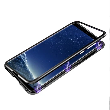 Magnetice de Adsorbție Metal Caz Pentru Samsung Galaxy S8 S9 S10 Plus S10E S7 Edge Note 10 9 8 M20 A30 A50 A7 A8 A9 J4 J6 Plus 2018