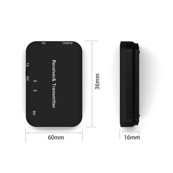B9 2 in 1 Bluetooth Wireless Audio Emițător și Receptor 3.5 mm AUX de Muzică HIFI Adaptor Pentru Masina Stereo sau Sistem Audio