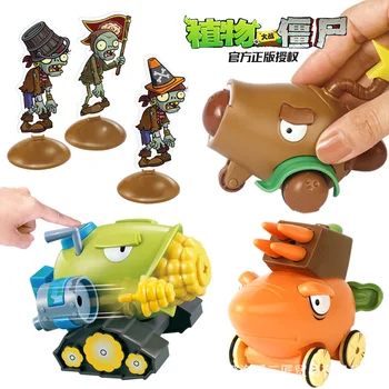 Autentic Plante vs Zombie Jucării Recul lansat de ejecție vehicul Anime Figurine Pentru Copii, Cadouri de Craciun
