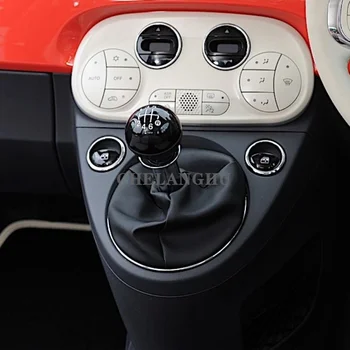 Pentru Fiat 500 2007 2008 2009 2010 2011 2012 2013 Auto-styling 6 Viteze schimbator Buton de Nivel