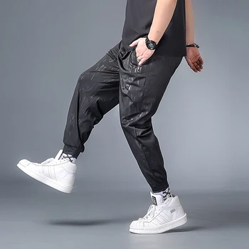 Mare Dimensiune Pantaloni Barbati Jogger Streetwear Casual Harem Pantaloni Oversize pantaloni de Trening Scrisoare de Imprimare Pantaloni Plus Dimensiune 6XL 7XL HX406