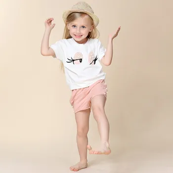 Pearl Set Haine Fete Frumoase Gene Lungi Fată Copilul topuri + Pantaloni Fete Costum de Haine pentru Copii